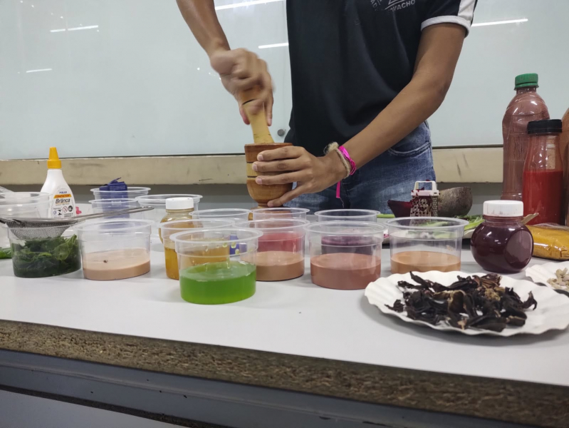 notícia: OFICINA PIGMENTOS DA NATUREZA